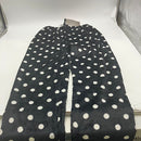 FASHION EXTRA SOFT FLEECE PAJAMAS PANTS SIZE: WOMEN L/XL - BLACK/WHITEPOLKADOTS - Brand New