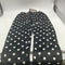 FASHION EXTRA SOFT FLEECE PAJAMAS PANTS SIZE: WOMEN L/XL - BLACK/WHITEPOLKADOTS - Brand New