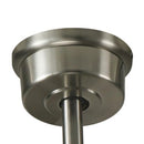 GOOD HOUSEKEEPING 52" CANTON CEILING FAN CARVED WOOD BLADES - BRUSHED NICKEL - Like New