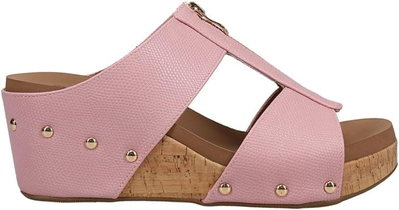 Corkys Footwear Kickoff Womens Wedge Pink Size 9 - Like New