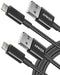 ANKER 6 FT PREMIUM DOUBLE-BRAIDED NYLON LIGHTNING CABLE MFI CERTIFIED - BLACK - Like New