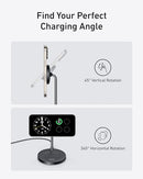 ANKER MAGSAFE COMPATIBLE MAGGO CHARGER STAND IPHONE 16 WIRELESS CHARGER - BLACK - Like New
