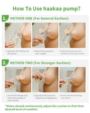 HAAKAA Silicone Breastfeeding Manual Breast Milk Pump 4 oz - Clear - Like New