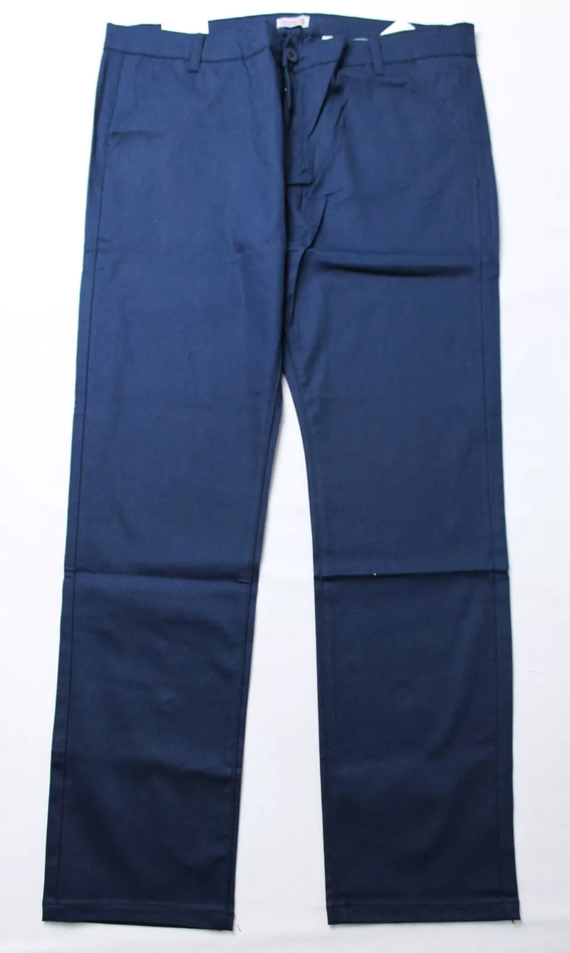 BASTION TRAIL MEN'S CHINO 4 WAY STRETCH PANTS SLIM FIT - SIZE: MEN 32X31 - NAVY - Brand New
