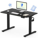 FLEXISPOT STANDING DESK WITH 48 X 24” ONE-PIECE DESKTOP FOR OFFICE - BLACK - Like New