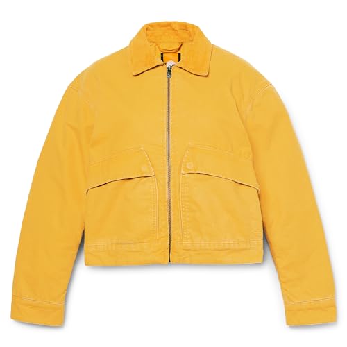 TB0A5ZTF Timberland Women's Quilted Washed Canvas in Chai Tea M - Like New