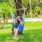 BLISS HAMMOCKS PORTABLE HANGING FABRIC HAMMOCK CHAIR - RED/WHITE/BLUE - Like New