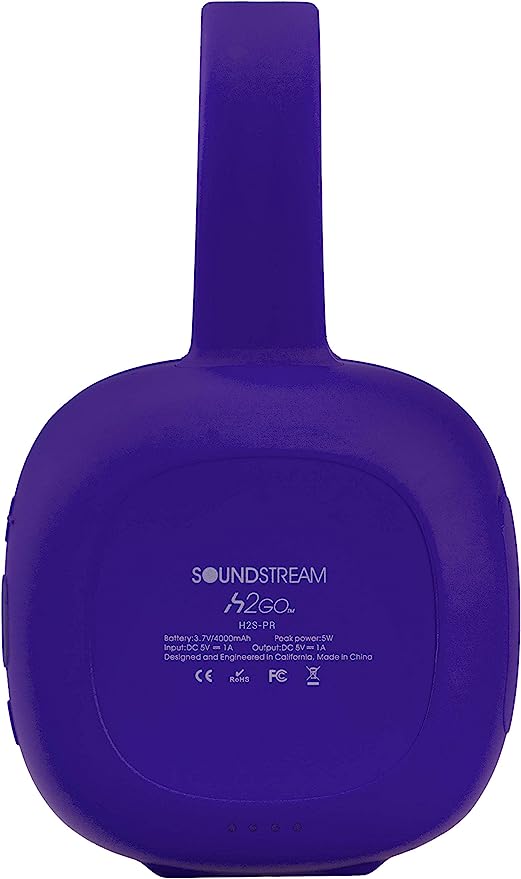 Soundstream H2GO Bluetooth Speaker H2S-PR - Purple New