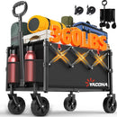YACONA FOLDABLE LIGHTWEIGHT PORTABLE WHEELS FOLDING GROCERY - Scratch & Dent