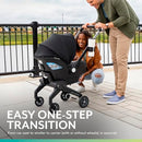 EVENFLO SHYFT DUALRIDE INFANT CAR SEAT STROLLER COMBO WITH CARRYALL STORAGE - Like New