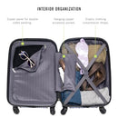 Kenneth Cole REACTION Out of Bounds Hardshell 4-Wheel Spinner Luggage 20" - Blue - Brand New