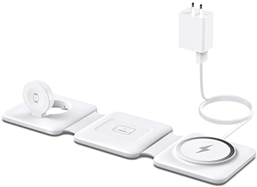 ISEYYOX CHARGING STATION FOR APPLE MULTIPLE DEVICES 3 IN 1 FOLDABLE MAGNETIC - Like New