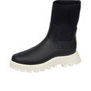 HUNTER WOMEN'S URBAN EXPLORER NEOPRENE SHORT BOOTS - SIZE: WOMEN 7 - BLACK WHITE - Like New