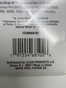 ORAL FUSION ULTRA FLOSS REPLACEMENT BRUSH HEADS 3 CTS COMPATIBLE ORAL B - WHITE - Brand New