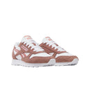 GY0954 Reebok Women Classic Leather Sneaker, White/Scorched Earth/Hoop Red, 7.5 - Brand New