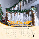 Ollny C9 Icicle Lights 60FT 720LED Lights, 8 Modes, 29V72133BC - Scratch & Dent
