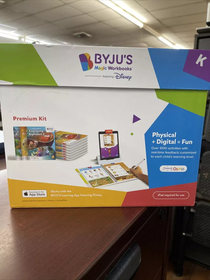 BYJU'S MAGIC WORKBOOKS PRE-K DISNEY OSMO PREMIUM KIT Like New