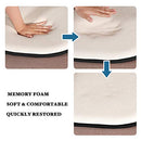 H.VERSAILTEX Memory Foam Chair Cushions Seat Cushion Pads Set of 2 16x16 Black - Brand New
