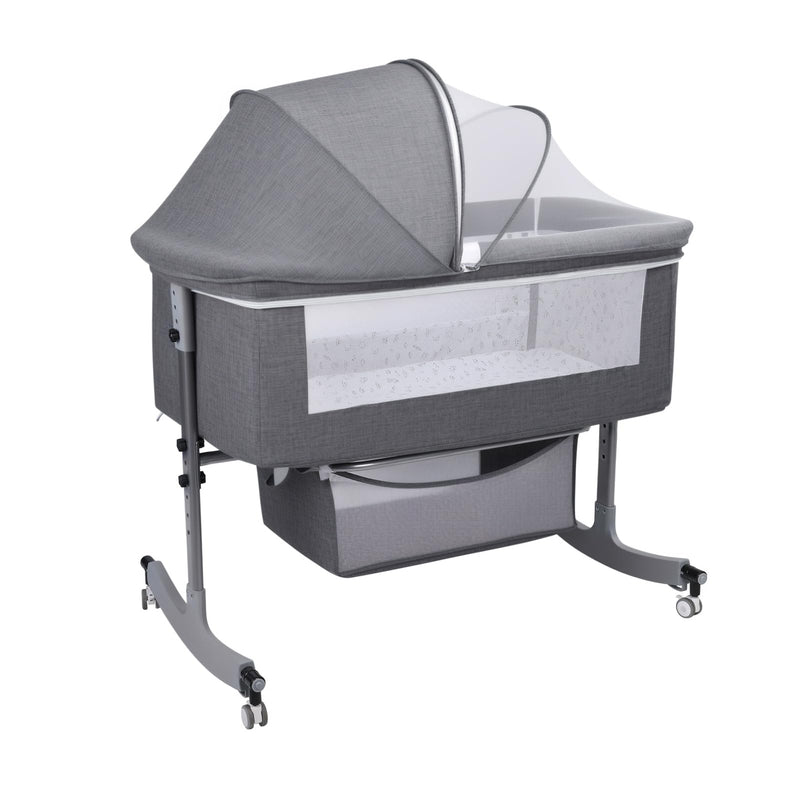 Saterkali 3 in 1 Baby Bassinet Bedside Sleeper with Storage - Scratch & Dent