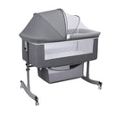Saterkali 3 in 1 Baby Bassinet Bedside Sleeper with Storage Basket and Wheels - Like New