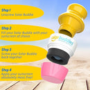 Solar Buddies Refillable Roll On Sunscreen Suncream Applicator Bag - Pink - Brand New