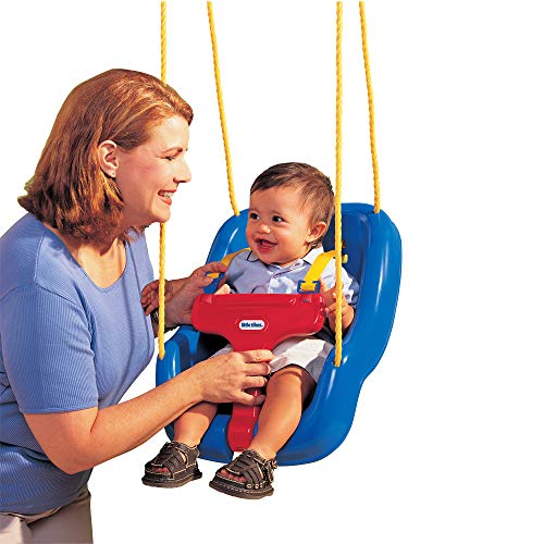 LITTLE TIKES 2-IN-1 SNUG & SECURE SWING - BLUE - Like New