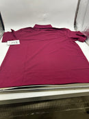 POLO AVENUE CLASSIC POLO GOLF SHIRT - SIZE: MEN 3XL - BURGUNDY - Brand New