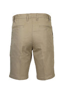 GALAXY BY HARVIC MEN'S SLIM FITTING COTTON FLEX SHORTS PACK OF 2 - 46 - KHAKI - Brand New