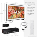 SAMSUNG 75" CLASS THE FRAME QLED 4K LS03DD - BLACK - Like New