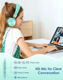 Nabevi 2 Pack Kids Headsets 91dB Volume Limited Sharing Splitter - BLUE/GREEN Like New