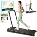 UREVO SMART 2-IN-1 FOLDING TREADMILL, URTM030, YELLOW - Like New