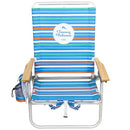 TOMMY BAHAMA 4-POSITION EXTENDED SEAT HEIGHT BEACH CHAIR SC602TBBP-2466B-1 - Like New