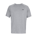 UNDER ARMOR MEN'S TECH 2.0 V-NECK SLEEVE T-SHIRT STEEL LIGHT/BLACK M - Brand New