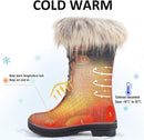FANTURE WOMEN'S WATERPROOF WINTER SNOW BOOTS KNEE-HIGH SHOES US 10 - BROWN/GRAY - Like New