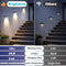 BRIGHTEVER SOLAR FENCE LIGHTS OUTDOOR 12-PACK LED SOLAR POWERED DECK - WHITE - Like New