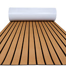 FOCEAN Boat Flooring EVA Foam Boat Decking Faux Teak Browns/Blk Lines - Brand New