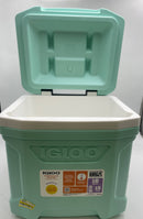 IGLOO PROFILE 24 CANS/16QT ROLLING COOLER - SEAFOAM - Like New