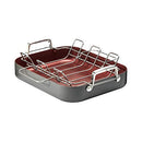 Paderno Classic Hard Anodized Roaster with Rack 16x13" Non-Stick B07Z5GJMXL - Brand New