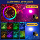 Kyosho Color Changing Solar Outdoor Lights, Multiple Modes 4 - Scratch & Dent