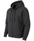 BLUE ICE SUPER HEAVYWEIGHT FLEECE LINED FULL-ZIP HOODIE - SIZE: 2XL - CHARCOAL - Like New