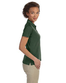 DEVON & JONES LADIES' PIMA-TECH JET PIQUE POLO SIZE WOMEN M FOREST GREEN - Like New