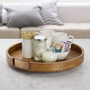 Gourmet Basics by Mikasa 5261664 Round Lazy Susan Serving Tray, 18" x 18", Mango - Brand New