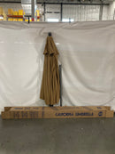CALIFORNIA UMBRELLA PARKSIDE SERIES 9 FT ALUMINUM POLE - BROWN - Like New