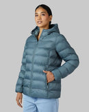 32 Degrees Heat Women’s Lightweight Packable Hooded Jacket X-Small Goblin Blue - Brand New