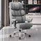 BESTGLORY OFFICE DESK CHAIR with FOOTREST - GRAY - Like New
