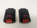 LONG FIT REPLACE FOR DEWALT 20V MAX BATTERY 3.0-AH 2-PACK - BLACK/RED/YELLOW - Like New