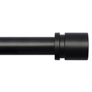 Bryondeth Standard Curtain Rod & Wall Bracket SMALL WCR48B - BLACK - Like New