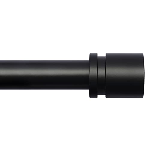 Bryondeth Standard Curtain Rod & Wall Bracket SMALL WCR48B - BLACK - Like New