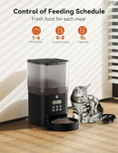 Olelica Cat Food Dispenser Dog Feeder 5L Programmable Control FT90 - Black New