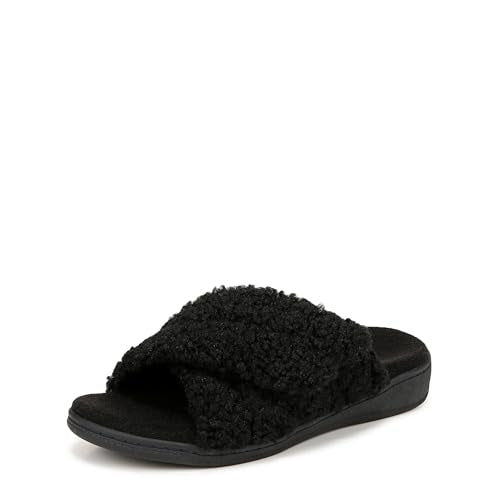 J0895F1001 Vionic Women's Relax Ii Slipper Black Size 7 - Like New